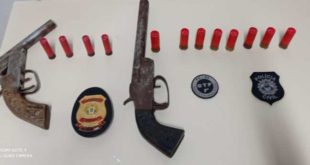 No interior do AC, homem foragido da Justiça é preso com duas armas de fogo