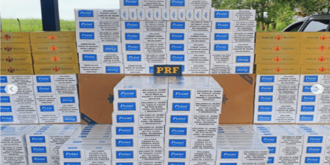 PRF apreende mais de 10 mil maços de cigarros contrabandeados no interior do AC