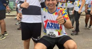 Jenilson Leite participa da 1ª Corrida Azul de Conscientização do Autismo: "É preciso mais investimentos do poder público"