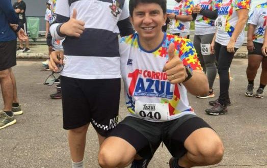 Jenilson Leite participa da 1ª Corrida Azul de Conscientização do Autismo: "É preciso mais investimentos do poder público"