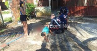 Bebedeira entre amigos e familiares termina com três pessoas feridas a golpes de faca