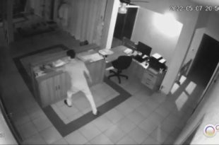 Vídeo mostra momento em que homem atropelado por padre furtou paróquia