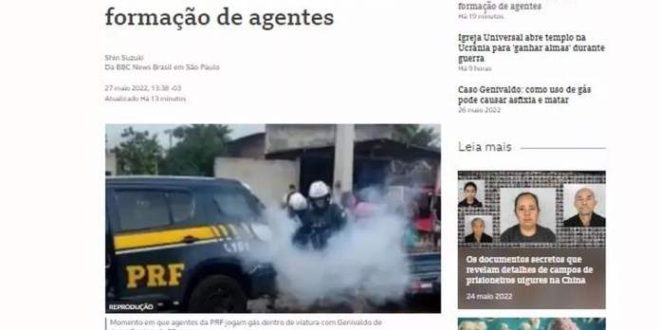 Jornal britânico compara assassinato em abordagem da PRF de Sergipe a caso George Floyd
