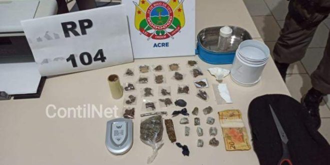 PM prende homem vendendo drogas em via pública na Baixada da Sobral em Rio Branco