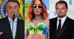 Bolsonaro ironiza Anitta e critica DiCaprio por 'jatinhos e iate'