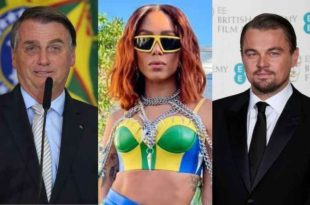 Bolsonaro ironiza Anitta e critica DiCaprio por 'jatinhos e iate'