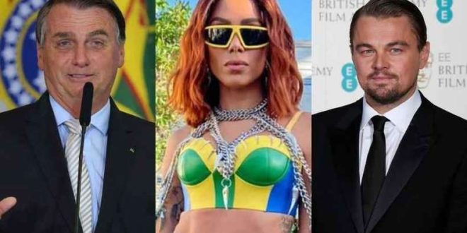 Bolsonaro ironiza Anitta e critica DiCaprio por 'jatinhos e iate'