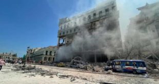 Forte explosão destrói hotel de luxo em Havana