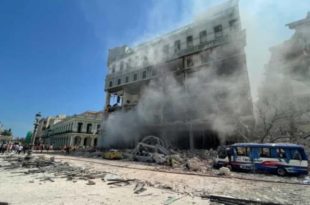 Forte explosão destrói hotel de luxo em Havana