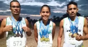 Atletismo do Acre supera falta de apoio e alimentação improvisada e fatura seis ouros em Rondônia
