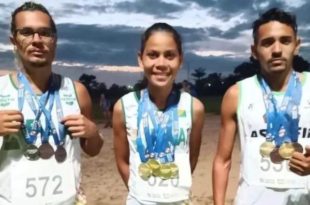 Atletismo do Acre supera falta de apoio e alimentação improvisada e fatura seis ouros em Rondônia