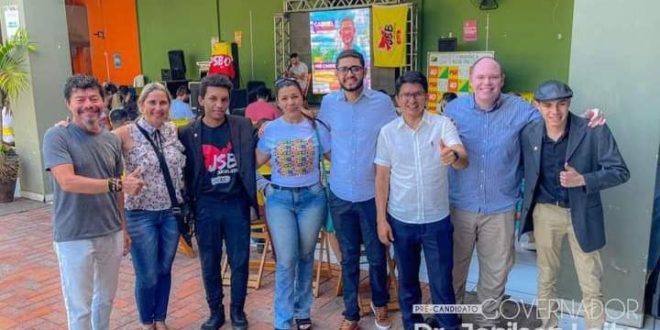 Jenilson prestigia lançamento da pré-candidatura de Gabriel Santos a deputado estadual