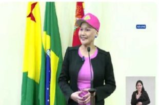Jéssica Sales participa de sessão da Aleac e fala sobre a maneira positiva como enfrenta o câncer