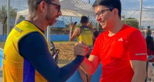 Jenilson participou de dia de esportes na Vila Betel