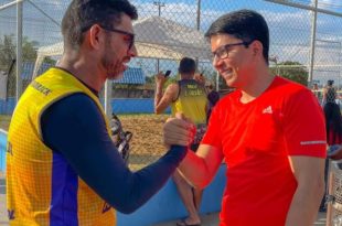 Jenilson participou de dia de esportes na Vila Betel