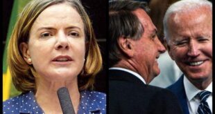 Presidente do PT diz que pedido de Bolsonaro a Biden é passível de impeachment