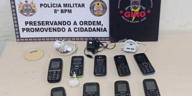 Homem é preso ao tentar arremessar celulares dentro de presídio no interior do Acre