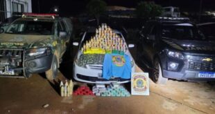 PF em ação conjunta com Gefron apreende mais de 100kg de entorpecentes