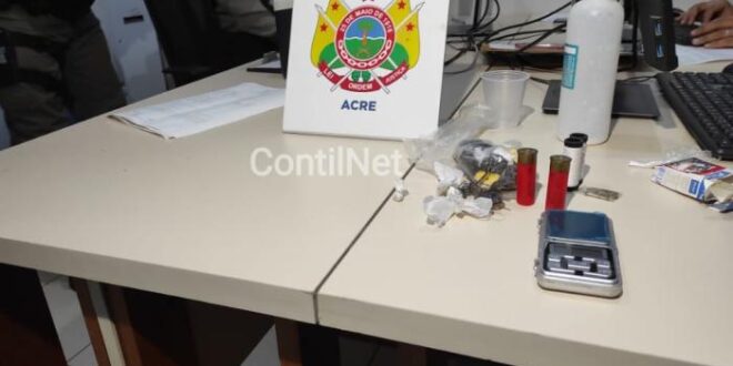 Jovem é preso transportando drogas e munições de arma de fogo em Rio Branco