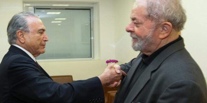 Acusado de golpe contra Dilma, Temer vira emissário de Lula para adiar convenção do MDB que chancelaria nome de Tebet
