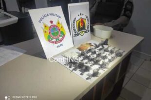 PM prende traficante que vendia droga em beco de Rio Branco