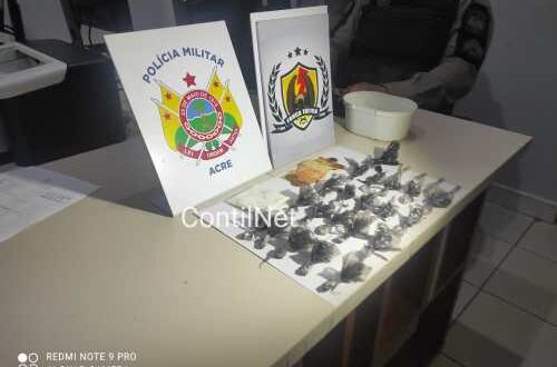 PM prende traficante que vendia droga em beco de Rio Branco