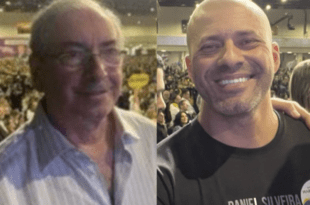 Eduardo Cunha e Daniel Silveira sobem em palanque ao lado de Bolsonaro em SP