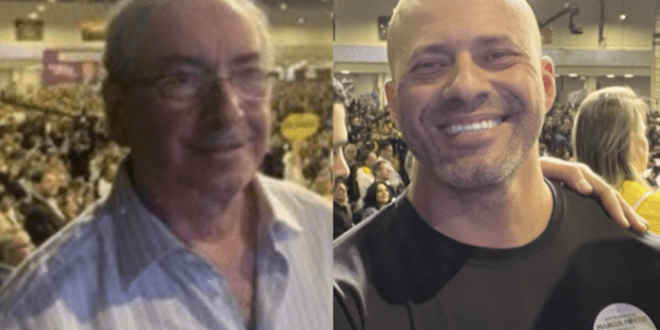 Eduardo Cunha e Daniel Silveira sobem em palanque ao lado de Bolsonaro em SP