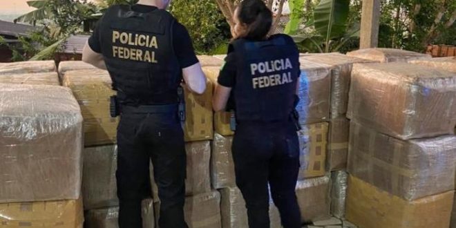 PF combate contrabando de cigarros em Rio Branco