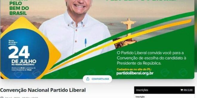 PL barra 40 mil inscrições falsas para evento de Bolsonaro e cita medidas legais