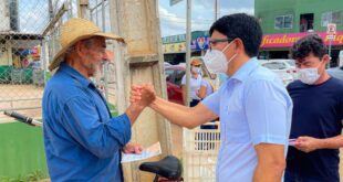 Pré-candidato ao Governo, Jenilson Leite visita o bairro São Francisco