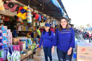 Em Tarauacá Mara Rocha segue agenda visitando comerciantes, instituição de ensino e colhendo sugestões para plano de governo.