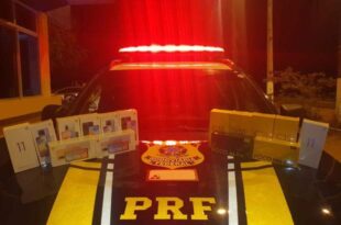 PRF apreende quase 20 celulares de origem estrangeira na BR-364, em Rio Branco