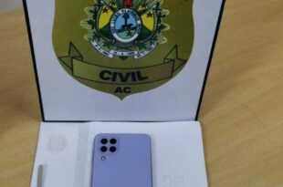 Polícia Civil recupera celular roubado de professor, em Sena Madureira