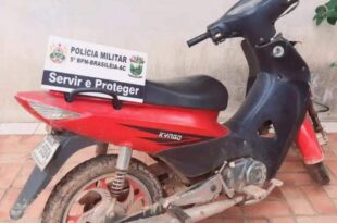 Em Epitaciolândia, PM evita que adolescente leve motocicleta furtada a Bolívia