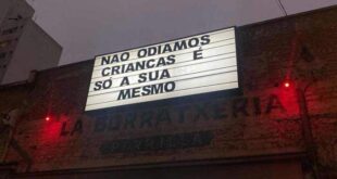 “Não odiamos crianças, é só a sua mesmo”, diz letreiro em bar de SP