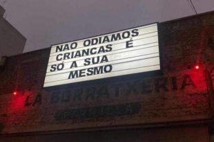 “Não odiamos crianças, é só a sua mesmo”, diz letreiro em bar de SP