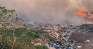 Incêndio invade lixão de Sena Madureira e bombeiros são acionados