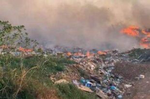 Incêndio invade lixão de Sena Madureira e bombeiros são acionados