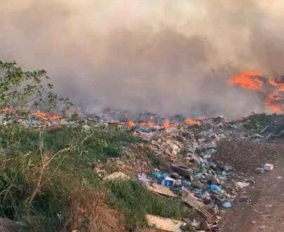Incêndio invade lixão de Sena Madureira e bombeiros são acionados
