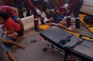 Grave acidente de trânsito é registrado na ponte José Nogueira Sobrinho, em Sena Madureira