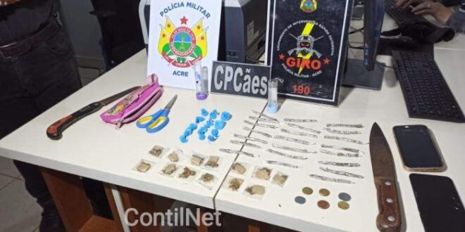 PM realiza operação e apreende adolescente com drogas em Rio Branco