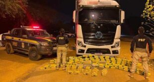 Mais de 200 kg de maconha são apreendidos pela PRF em Rio Branco