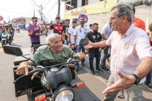 Jorge, Marcus e Nazaré caminham na Sobral reiterando compromisso de retomar investimentos na infraestrutura da região 