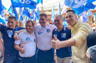 Gladson e Ney participam de inauguração do comitê central do candidato Minoru Kinpara