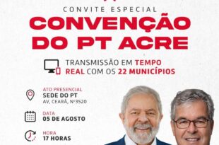 PT anuncia chapa completa em convenção nesta sexta (05)