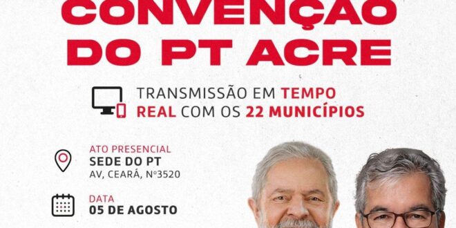PT anuncia chapa completa em convenção nesta sexta (05)