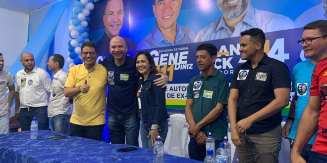 Gladson comparece ao lançamento da candidatura de Gerlen Diniz a deputado federal e afirma: “Um homem sério e que trabalha muito pelo Acre”