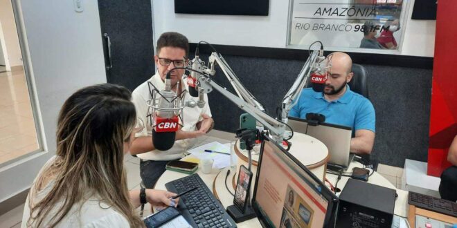 Em entrevista à Rádio CBN, Gladson destaca avanços do seu governo e fala de propostas para o desenvolvimento do Acre
