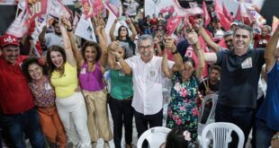 Jorge, Marcus e Nazaré inauguram comitê em Feijó